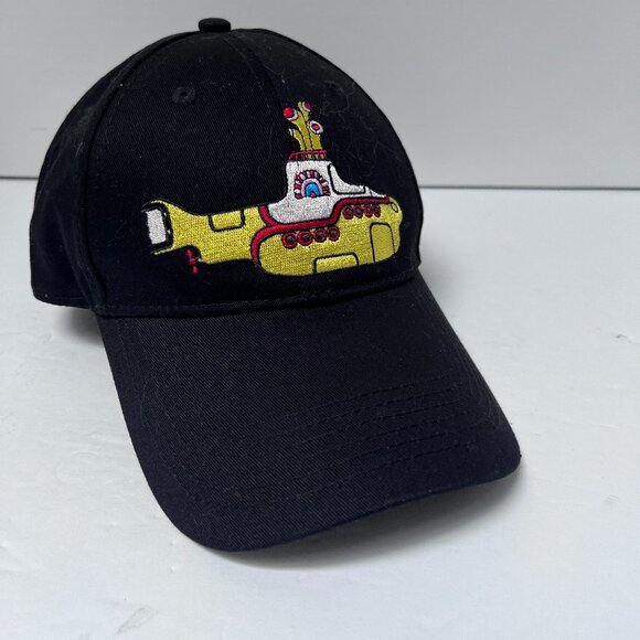 The Beatles Yellow Submarine 2018 Embroidered Black Cotton Adjustable Dad Hat - Picture 1 of 7